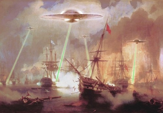 Illustration for article titled Spaceships and lightsabers, as envisioned by the Great Masters!